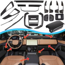 Kit interior de carro fibra de carbono ABS conjunto de acabamento de capa para Range Rover Sport/Vogue 23+ comprar usado  Enviando para Brazil