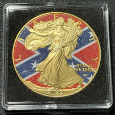 2024 1 Oz .999 American Silver Eagle Confederate Diamond Flag Edition de 500 comprar usado  Enviando para Brazil