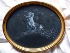 Tableau médaillon peinture d'occasion  Vaugneray