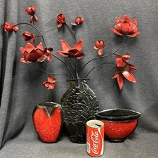 Decorador de arte de parede escultura 3D floral metal vintage 22”x20”x5” comprar usado  Enviando para Brazil