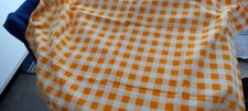 Orange check material for sale Orange check material for sale  PAIGNTON