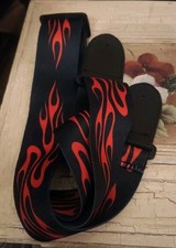Leather guitar strap for sale  Velpen