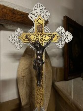 Croce intarsiata legno usato  Sarezzo