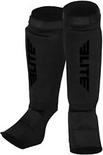 NOVO~Elite Sports Muay Thai Shin Guards Kickboxing MMA Muay Thai Protetor P/M comprar usado  Enviando para Brazil