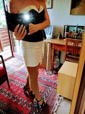 Corsagenkleid schwarz weiß gebraucht kaufen  Regensburg