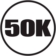 Adesivo de vinil 50K Circle Ultramarathon 4" maratona corrida janela de carro V2, usado comprar usado  Enviando para Brazil