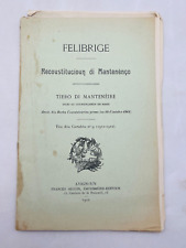 Felibrige recoustitucioun mant d'occasion  Montpellier-