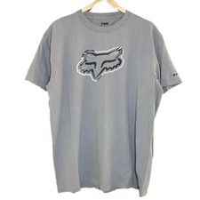 Camiseta masculina Fox Racing tamanho grande cinza pedra MTX BMX MTB comprar usado  Enviando para Brazil