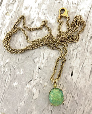 Synthetic opal pendant for sale  EXETER