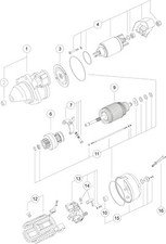 Mahle Starter Motor for Ursus 4512 3.9L Diesel 4.236 01/91 - Onward na sprzedaż  Wysyłka do Poland