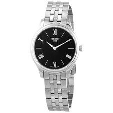 Relógio feminino Tissot Tradition 5.5 quartzo mostrador preto T063.209.11.058.00 comprar usado  Enviando para Brazil