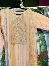Organza fully embroidered for sale  STOKE-ON-TRENT