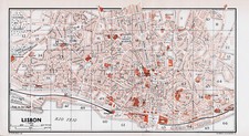 Lisbon Lisboa 1929 mapa orig + guía inglés (24 p.) Castelo Comercio Marinha comprar usado  Enviando para Brazil