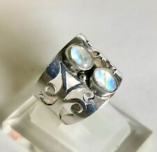 Ring regenbogen mondstein gebraucht kaufen  Heiligenhaus