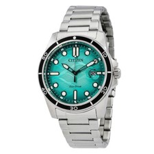 Relógio Citizen masculino Marine 1810 Eco-Drive mostrador turquesa - AW1816-89L NOVO comprar usado  Enviando para Brazil