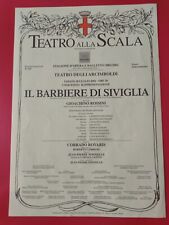 Barbiere siviglia locandina usato  Italia