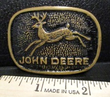 MUITO RARO! Fivela de cinto uniforme veado John Deere JD 4 quatro pernas 1940-1950 Hamlin comprar usado  Enviando para Brazil