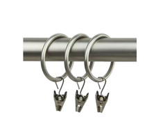 10 pçs vara Desyne cortina vara anéis deslizantes braçadeira clipe 1 3/8" cetim níquel comprar usado  Enviando para Brazil