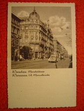 WARSZAWA=WARSZAWA - MARSCHALSTRASSE=UL. MARSZAŁKOWSKA - 1 pocztówka na sprzedaż  Wysyłka do Poland