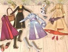 Lote de roupas e acessórios para bonecas Frozen II da Disney Store vestidos Elsa e Anna 2019 comprar usado  Enviando para Brazil