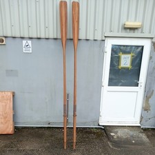 Wooden boat oars. for sale  FALMOUTH
