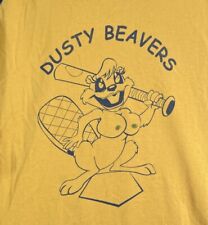 Camiseta de beisebol masculina Sport-Tek Dusty Beaver amarela M vintage Y2K rara manga 3/4 comprar usado  Enviando para Brazil