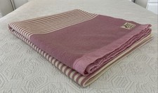 Cobertor Queen Canterbury Robinwul Spread Pure NZ lã rosa creme 250cm x 205cm comprar usado  Enviando para Brazil