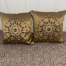 Gold silk throw for sale  Honesdale