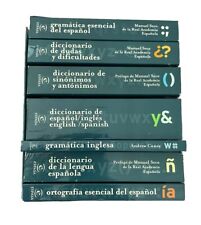 Espasa Spanish Dictionary Box Set Of 7 Espanol Diccionario Biblioteca Esencial segunda mano  Embacar hacia Argentina