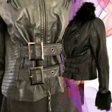 Derhy leather jacket for sale  UK