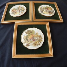 Vintage framed ceramic for sale  SOLIHULL