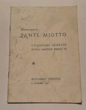 Monsignor sante miotto usato  Cison di Valmarino