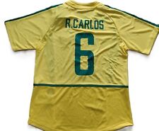 Usado, Camisa Brasil Roberto Carlos nome e número 6 assinada à mão (1) com certificado de autenticidade comprar usado  Enviando para Brazil