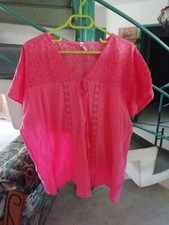 Blouse macramé corail d'occasion  Bletterans