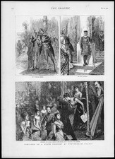 1887 antique print for sale  ASHFORD
