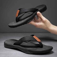 Chinelos masculinos da moda verão praia casual respirável engrossar praia chinelos masculinos comprar usado  Enviando para Brazil