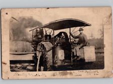 Máquina de delimitar c1911? Com engenheiro agrícola Stonefort Illinois IL RPPC, usado comprar usado  Enviando para Brazil