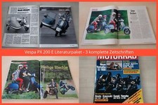 Vespa PX 200 E Literaturpaket - 3 komplette Zeitschriften comprar usado  Enviando para Brazil