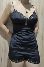 Lingerie nera raso usato  Moncalieri