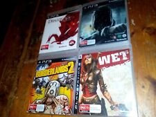 Asstd inc Wet, Dishonoured, Borderlands ps3 Play Station 3,4 jogos, usado comprar usado  Enviando para Brazil