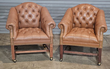 Pair brown leather for sale Pair brown leather for sale  Canton