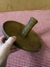 Triturador de ervas de madeira de bordo do século XVIII tamanho grande forma redonda, Super Country Prim comprar usado  Enviando para Brazil