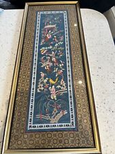 Vintage framed silk for sale  WOKING