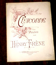 Chaconne piano 1900 d'occasion  Tours-