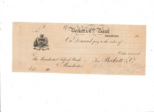 Beckett bank cheque for sale  CHELMSFORD