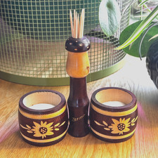 Zermatt Madeira Edelweiss Pirografo Duplo Sal Porco e Suporte de Palito de Dente, Vintage comprar usado Zermatt Madeira Edelweiss Pirografo Duplo Sal Porco e Suporte de Palito de Dente, Vintage comprar usado  Enviando para Brazil