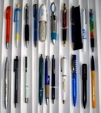 Lot stylos publicitaires d'occasion  Morteaux-Coulibœuf