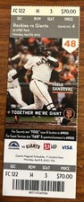 Rockies giants game for sale  San Mateo