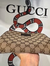 Bolsa de cintura GUCCI GG lona 449174 lona couro bege marrom usada comprar usado  Enviando para Brazil