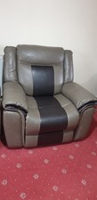 Cream brown leather for sale  LEICESTER